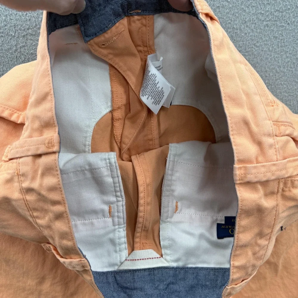 Polo Ralph Lauren Shorts Mens 31 Orange Relaxed Fit Chino 10 Inseam Casual